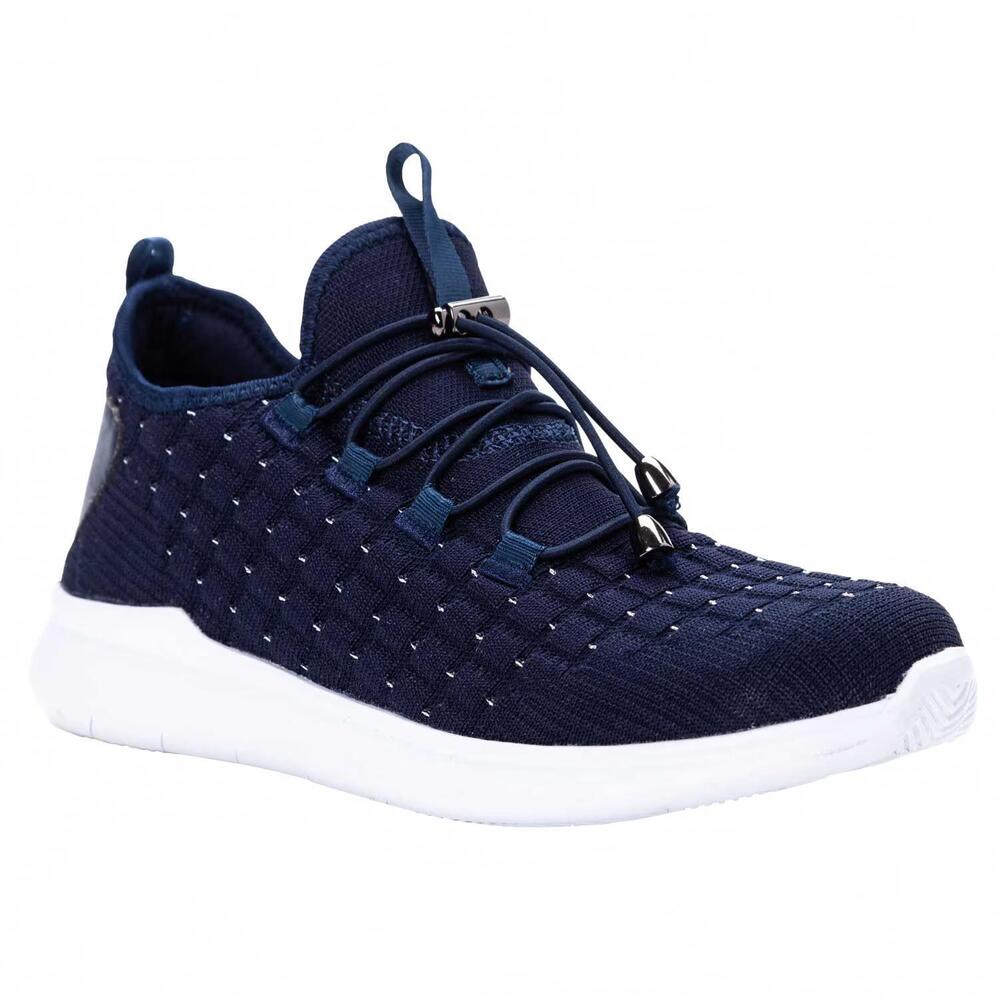 NEW PROPET women's travel bound sneaker in navy metallic
